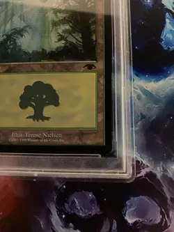 Magic: The Gathering Forest Guru Promo 1999 PSA 5 - Image 5