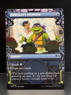 MTG Donatello's Technique (Showcase) Normal NM | 228 TMT U - Image 1