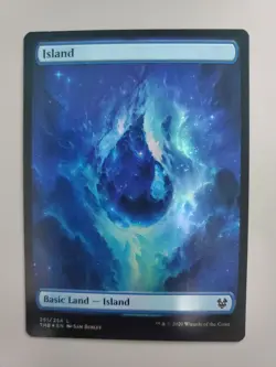 MTG Island Theros Beyond Death Foil Borderless Land - Image 1