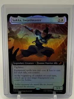 MTG, Sokka, Swordmaster FOIL Extended Art 174 Avatar: The Last Airbender: Eterna - Image 1