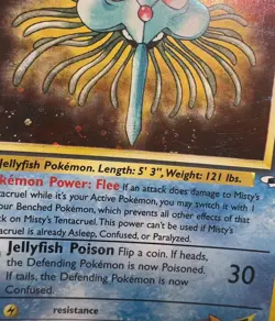Misty's Tentacruel 10/132 🌀SWIRL ✨Holo Rare Pokemon TCG Gym Challenge (2000) LP - Image 5