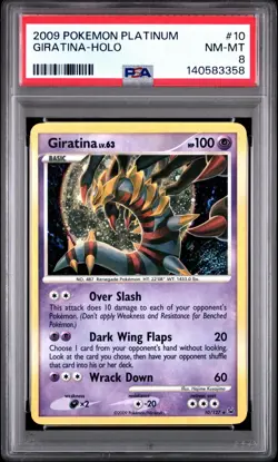 2009 Pokemon Platinum 10/127 Giratina Holo PSA 8 NM Rare Vintage Card collection - Image 1
