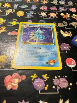 Misty's Seadra 9/132 Gym Heroes Pokemon TCG Holo Rare - LP🌀1.5 x SWIRLS🌀 - Image 3
