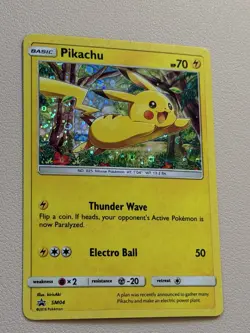 Pikachu Pokemon SM04 Cosmos Holo Pokemon TCG General Mills Cereal Promo Minty - Image 1