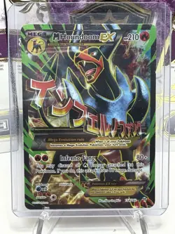The Pokemon Company M Houndoom EX Mega Full Art Holo 154/162 210 HP - Image 1