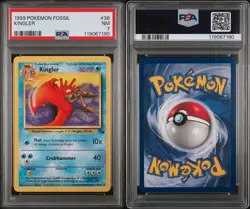 Pokemon Fossil TCG 38/62 Kingler PSA 7 - Image 3