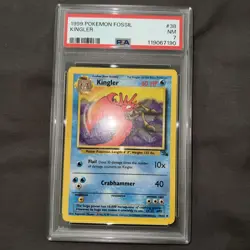 Pokemon Fossil TCG 38/62 Kingler PSA 7 - Image 4