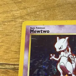 Pokemon Mewtwo Holo 10/102 Base Set 1999 WOTC – Vintage Holographic - Image 2