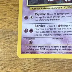 Pokemon Mewtwo Holo 10/102 Base Set 1999 WOTC – Vintage Holographic - Image 5