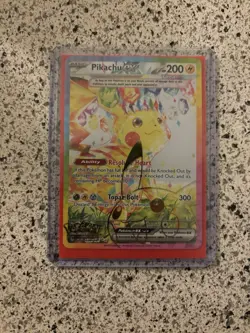 Pokemon Pikachu EX Special Illustration Rare Holo 238/191 Sv08 200HP - Image 1