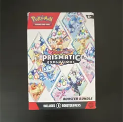 Nintendo Pokemon TCG Prismatic Evolutions Booster Bundle 6 Packs Eevee Umbreon - Image 1