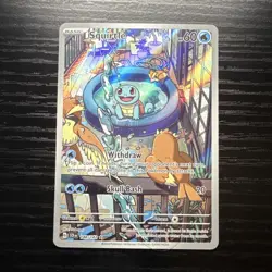 Pokemon Squirtle Sv07 Stellar Crown 148/142 Illustration Rare Holo Basic 60 HP - Image 1