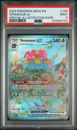 Pokemon 2023 Venusaur ex 198/165 Full Art SIR Scarlet & Violet 151 PSA 9 - Image 1