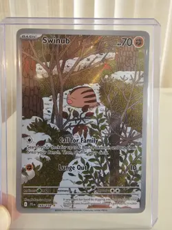 Swinub - 165/159 - Illustration Rare SV09: Journey Together (JTG) Pokemon MINT - Image 3
