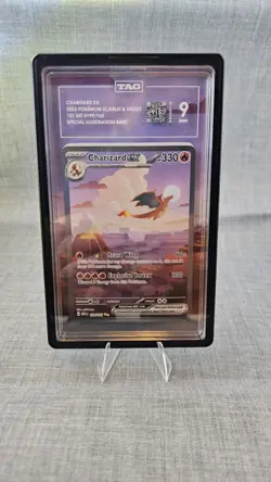 🔥Pokemon 151- Charizard EX #199 TAG 9 MINT - WITH EXTENDED ART & CASE!! - Image 5