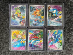 Pokemon TCG First Partner Illustration Collection Series 1 Gen 4 And Gen 7 Set - Image 1