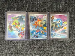 Pokemon TCG First Partner Illustration Collection Series 1 Gen 4 And Gen 7 Set - Image 3