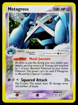 Metagross - #11/101 Holo Rare Pokemon TCG Hidden Legends NM - Image 1