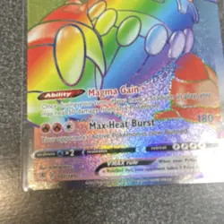 Pokemon Heatran VMAX Secret Rare Full Art Holo 330 HP 191/189 Swsh10 - Image 2
