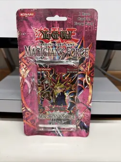 2003 Yu-Gi-Oh Magician’s Force Unlimited Blister Pack Sealed TCG Booster - Image 1