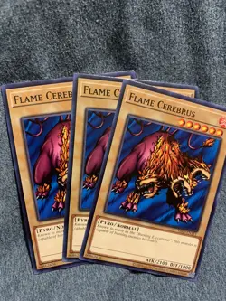 Yu-Gi-Oh! Flame Cerebrus Metal Raiders (25th Anniversary Edition) MRD-EN111 X3 - Image 1