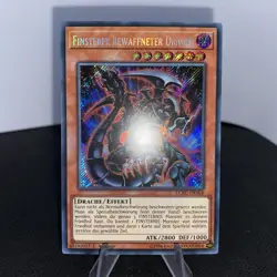 Yugioh Finsterer Bewaffneter Drache LCKC-DE068 1. Auflage Secret Rare Near Mint - Image 2