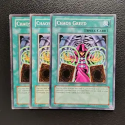 Yu-Gi-Oh - Chaos Greed 3X - Full Playset - Image 1