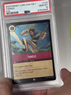 2023 Disney Lorcana The First Chapter Foil Tangle #133 PSA 10 GEM MT EN 1 - Image 4