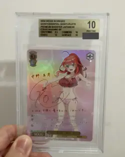 BGS10 Signed Weiss Schwarz The Quintessential Quintuplet 5HY/WE43-20SP SP Itsuki - Image 1
