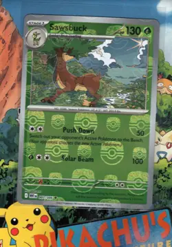 Pokemon TCG Sawsbuck (Master Ball Pattern) 007/086 Sv: White Flare Holo NM/M - Image 1