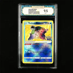 TQG 9.5 MINT+ 2022 Pokemon ENG Radiant Blastoise 018/078 RAD - Image 1