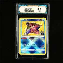 TQG 9.5 MINT+ 2022 Pokemon ENG Radiant Blastoise 018/078 RAD - Image 2