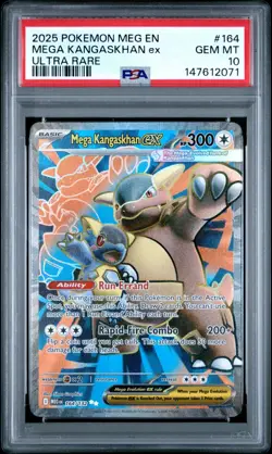POKEMON MEG EN-MEGA EVOLUTION #164 MEGA KANGASKHAN EX UR PSA 10 - 147612071 - Image 1