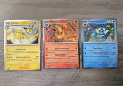 Pokemon TCG Flareon Svp 167 Vaporeon Svp 168 And Jolteon Svp 169 Promo Lot NM - Image 1
