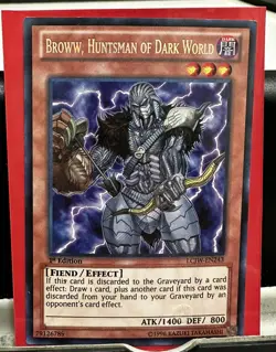Yu-Gi-Oh! TCG Broww, Huntsman of Dark World LCJW-EN243 Secret Rare - Image 1