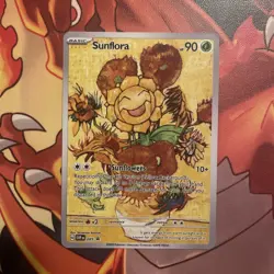 Sunflora X VAN GOGH STARRY NIGHT Goddess Waifu Anime ACG Holo Girl Card - Image 1