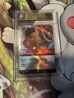 2023 DISNEY LORCANA THE FIRST CHAPTER ENCHANTED #212 MAUI HERO TO ALL BGS 9.5 - Image 1