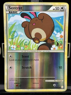 Sentret 80/123 Reverse Holo HeartGold SoulSilver Pokemon Card - Image 3