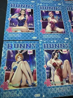 One Piece 9 x Collectible Character Anime Waifu Cards CCG Bunny Ladies Special - Image 5