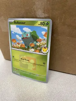 001/132 Bulbasaur 2026 Pokemon Day League Stamped Promo Card Mega TCG Play - Image 1