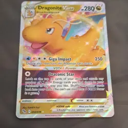 Pokemon TCG Dragonite VSTAR 050/078 Pokemon GO Ultra Rare Holo Vstar Card 280 HP - Image 1
