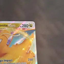 Pokemon TCG Dragonite VSTAR 050/078 Pokemon GO Ultra Rare Holo Vstar Card 280 HP - Image 3