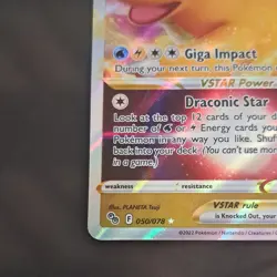Pokemon TCG Dragonite VSTAR 050/078 Pokemon GO Ultra Rare Holo Vstar Card 280 HP - Image 4