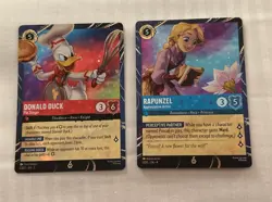 Disney Lorcana 2026 EPCOT Rapunzel & Donald Duck Set Of 2 Cards Festival Arts - Image 2