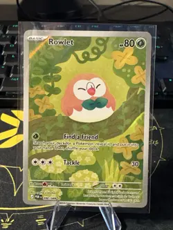 Mega Evolution: Perfect Order Rowlet 90/88 Illustration Rare Pokemon Card - NM - Image 1