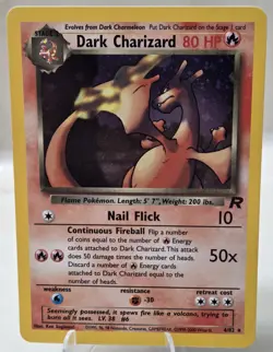 Dark Charizard #4 Team Rocket Holo Rare Pokemon Card LP-NM - Image 1