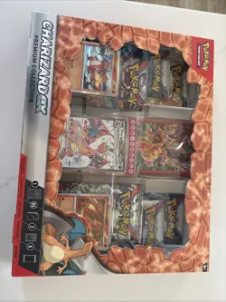 Pokemon Charizard EX Premium Collection Box Booster Promo Trading Card Game - Image 1