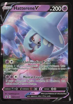 Hatterene V NM SWSH055 SWSH: Sword & Shield Promo Cards Pokemon Card - Image 1