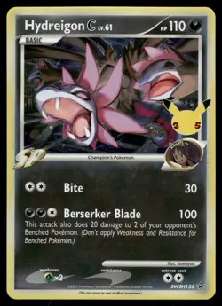 Hydreigon C lv.61 NM SWSH138 SWSH: Sword & Shield Promo Cards Pokemon Card - Image 1