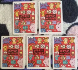 Pokemon Center Japanese Old Maid Babanuki Cards set of 5 meowth jigglypuff - Image 2